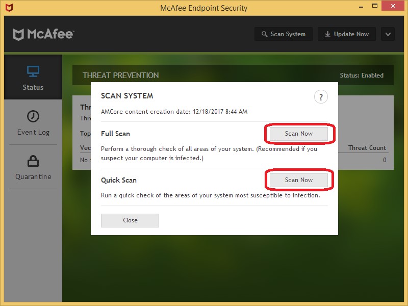 mcafee endpoint protection software authouritve sources